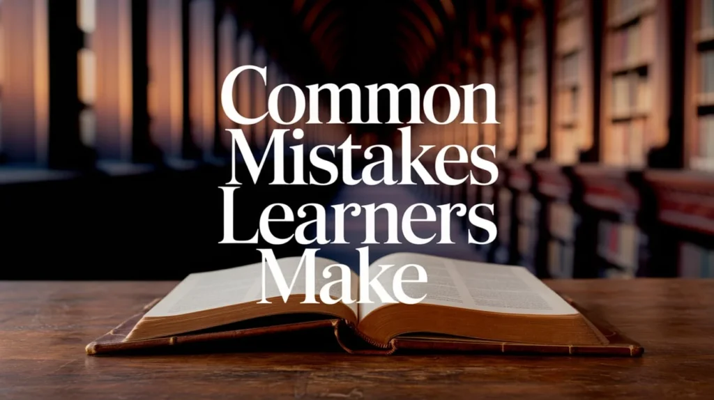 Common Mistakes Learners Make