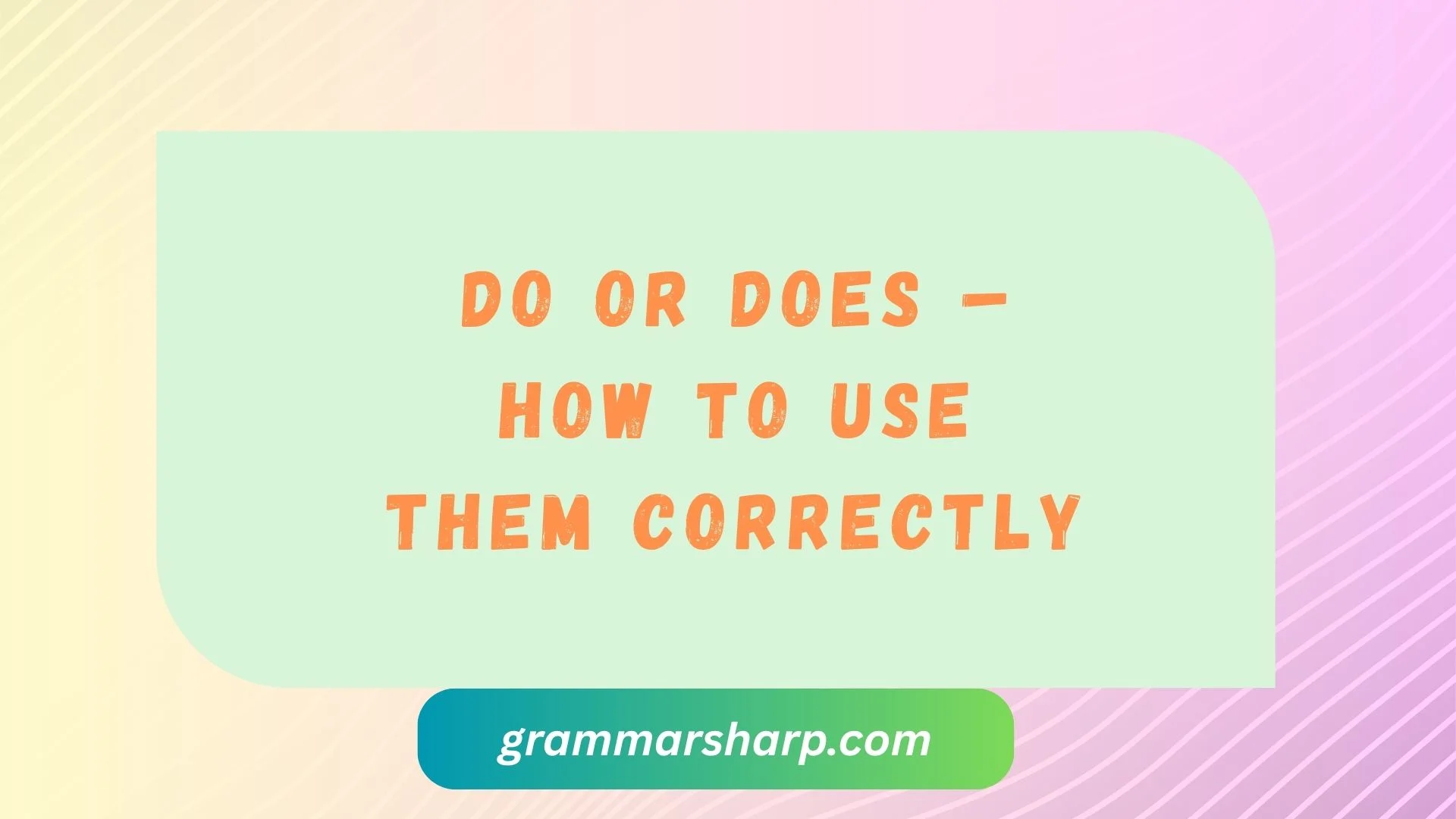 Do os Does