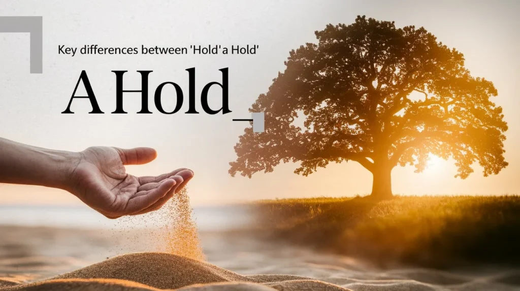 Key Differences Between “Ahold” and “A Hold”