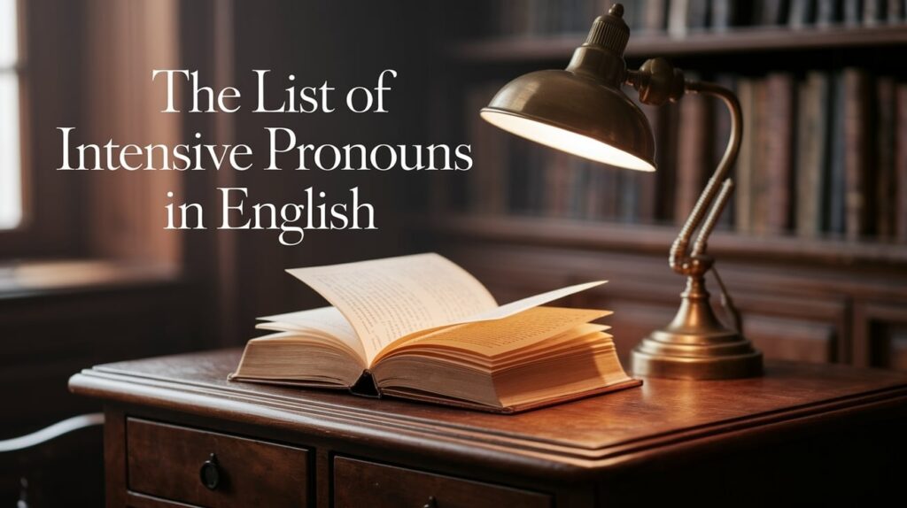 The List of Intensive Pronouns in English