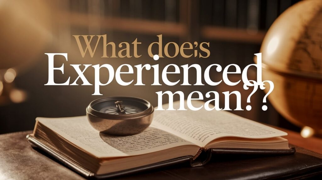 What Does “Experienced” Mean