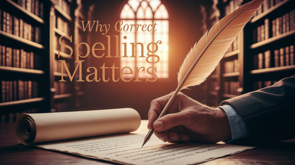 Why Correct Spelling Matters