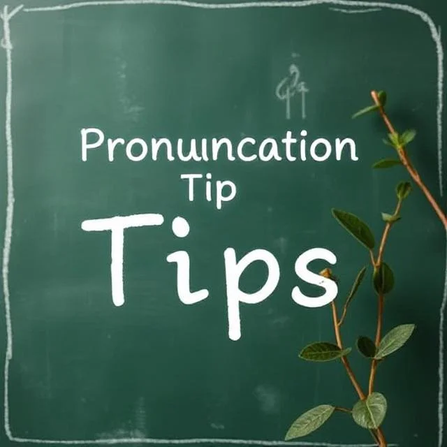 Pronunciation Tips